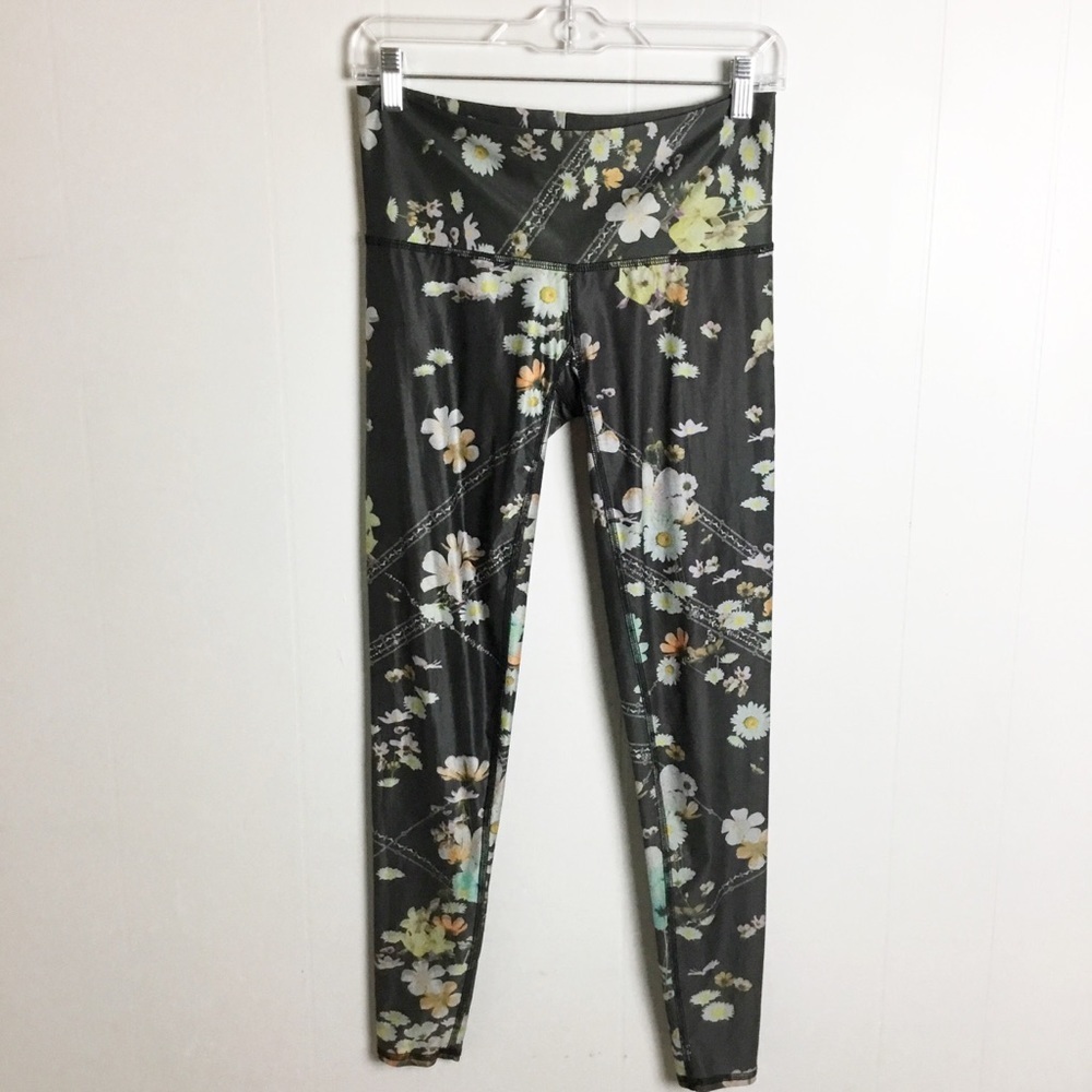Teeki Floral Fox Leggings Size M Soft Pants